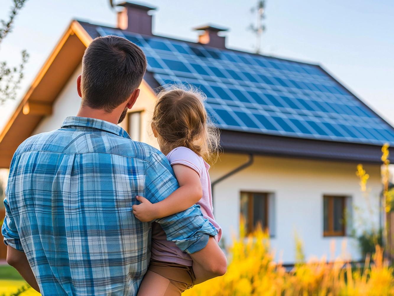 Einfamilienhaus mit Photovoltaik-Anlage